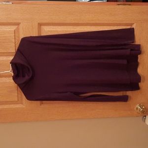 Maroon turtleneck tunic